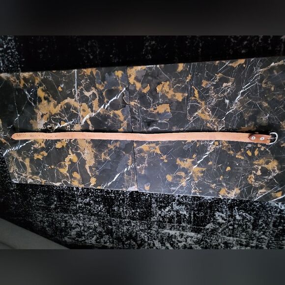 BROWN TAN LEATHER TOOLED Stamped Country Girl "Betty" Horses 50'L - Picture 5 of 13